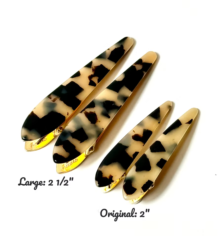Large Mini-Maximas Acetate Hair Clip