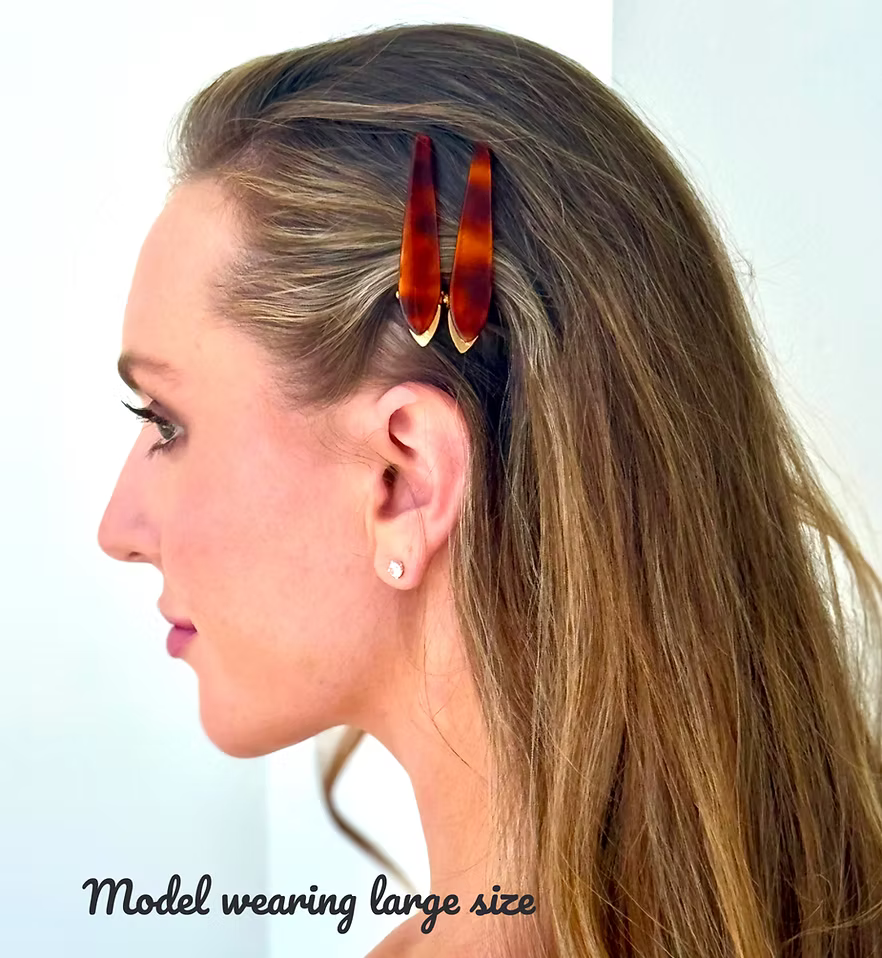 Large Mini-Maximas Acetate Hair Clip