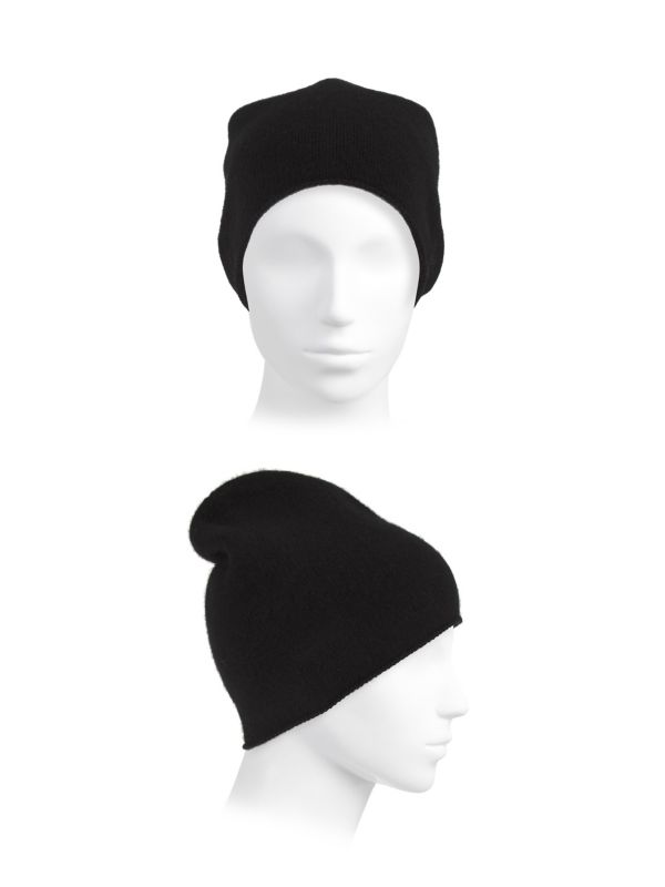 Boiled Cashmere Rolled Edge Beanie