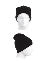 Load image into Gallery viewer, Boiled Cashmere Rolled Edge Beanie