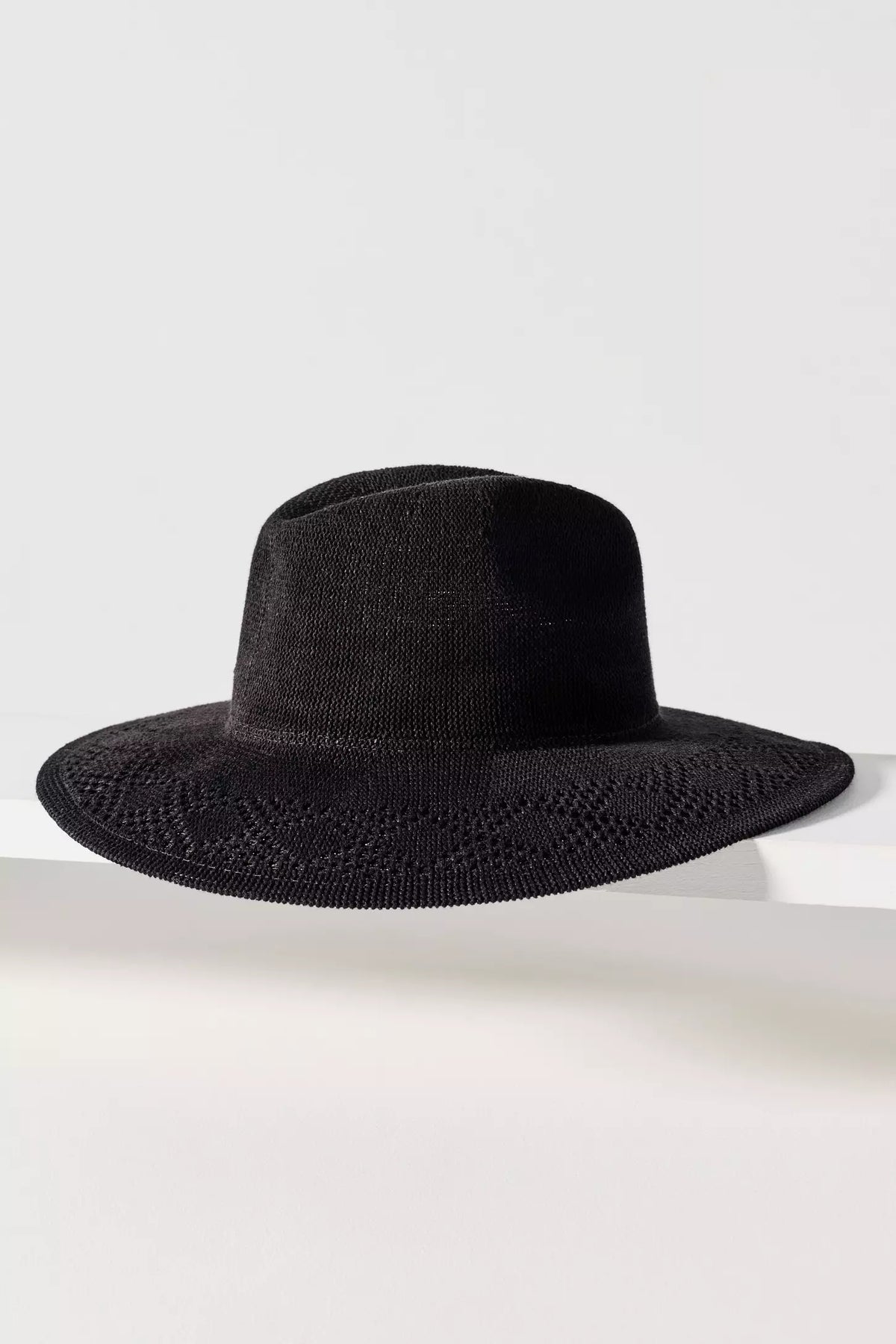 Evie Mesh Packable Sun Hat in Black