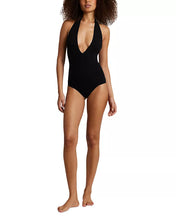 Load image into Gallery viewer, Ballet Deep Plunge Halter Bodysuit