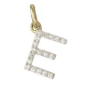 18" 14k Gold and Diamond Initial Necklace