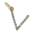 18" 14k Gold and Diamond Initial Necklace
