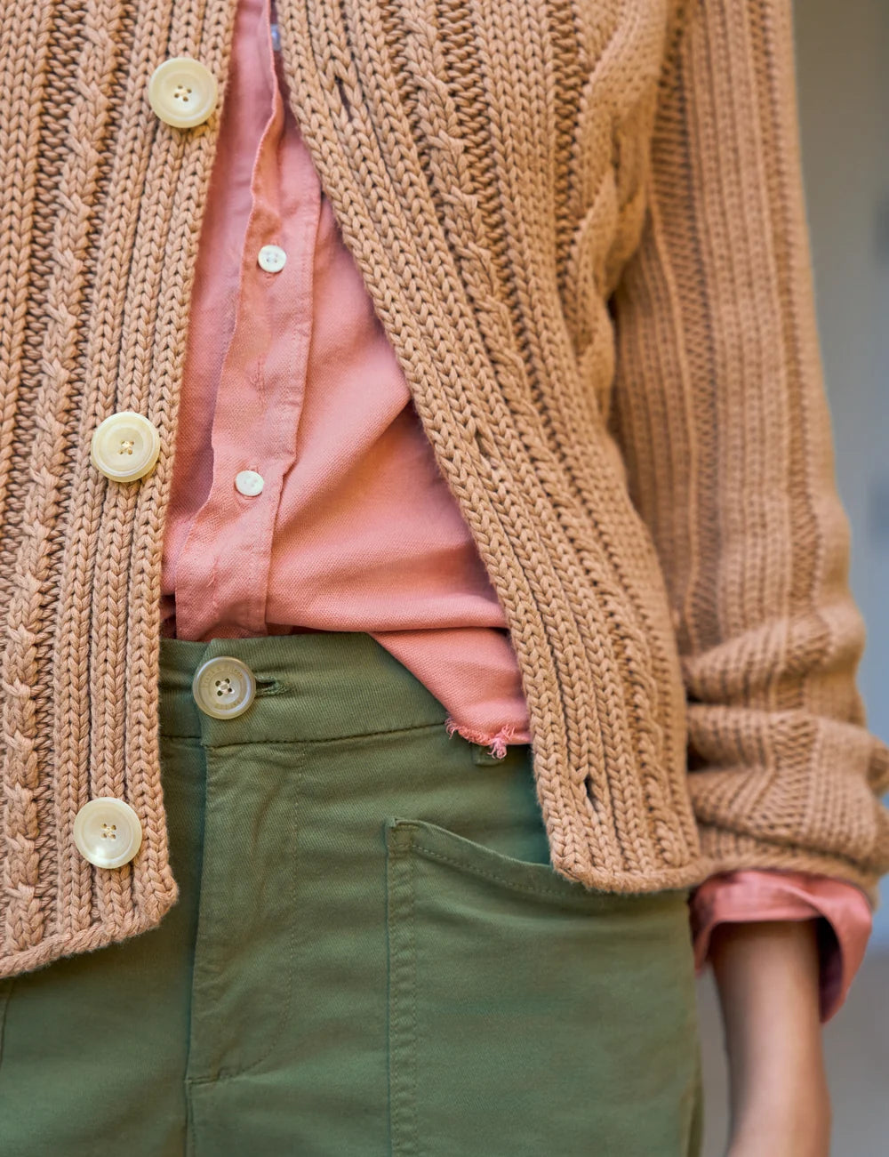 Mini Cotswolds Cable Cardigan
