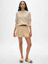 Load image into Gallery viewer, Cashmere Luxe Cable Crew