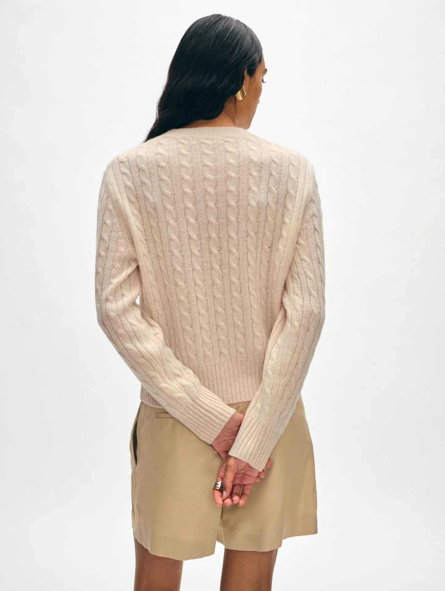 Cashmere Luxe Cable Crew