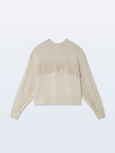 Load image into Gallery viewer, Cashmere Blend Luxe Fringe Crew