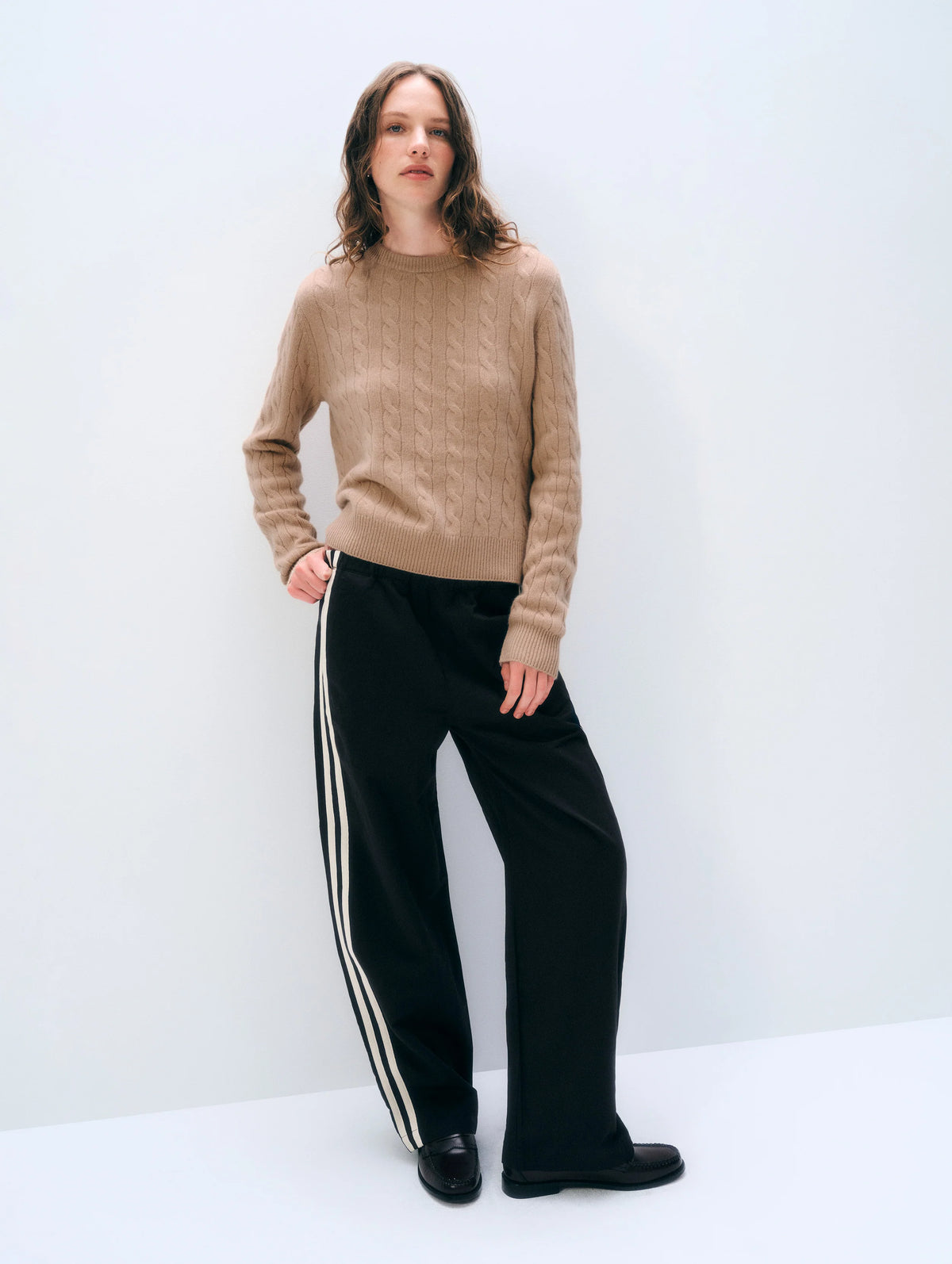 Cashmere Cable Crewneck