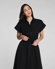 Load image into Gallery viewer, Poplin Smocked Midi Shirt Dress