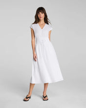 Load image into Gallery viewer, Poplin V-Neck Smocked Midi Dress