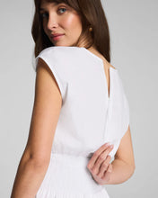 Load image into Gallery viewer, Poplin V-Neck Smocked Midi Dress