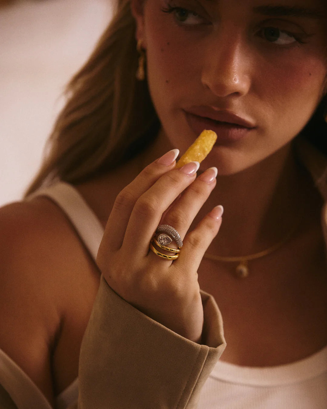 The Marais Wave Ring Set