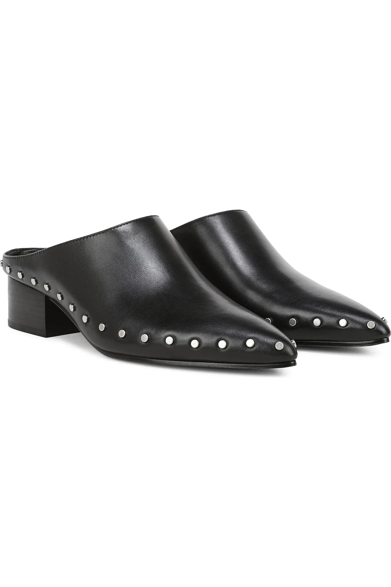 August Studded Leather Clog/Mule