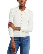 Load image into Gallery viewer, Sterling Jewel Button Collared Sweater