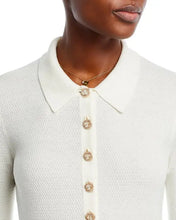 Load image into Gallery viewer, Sterling Jewel Button Collared Sweater