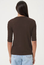 Load image into Gallery viewer, Ruched Half Sleeve Tee