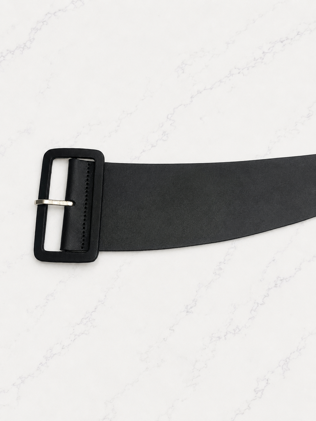 Leather Belt with Stretch Band