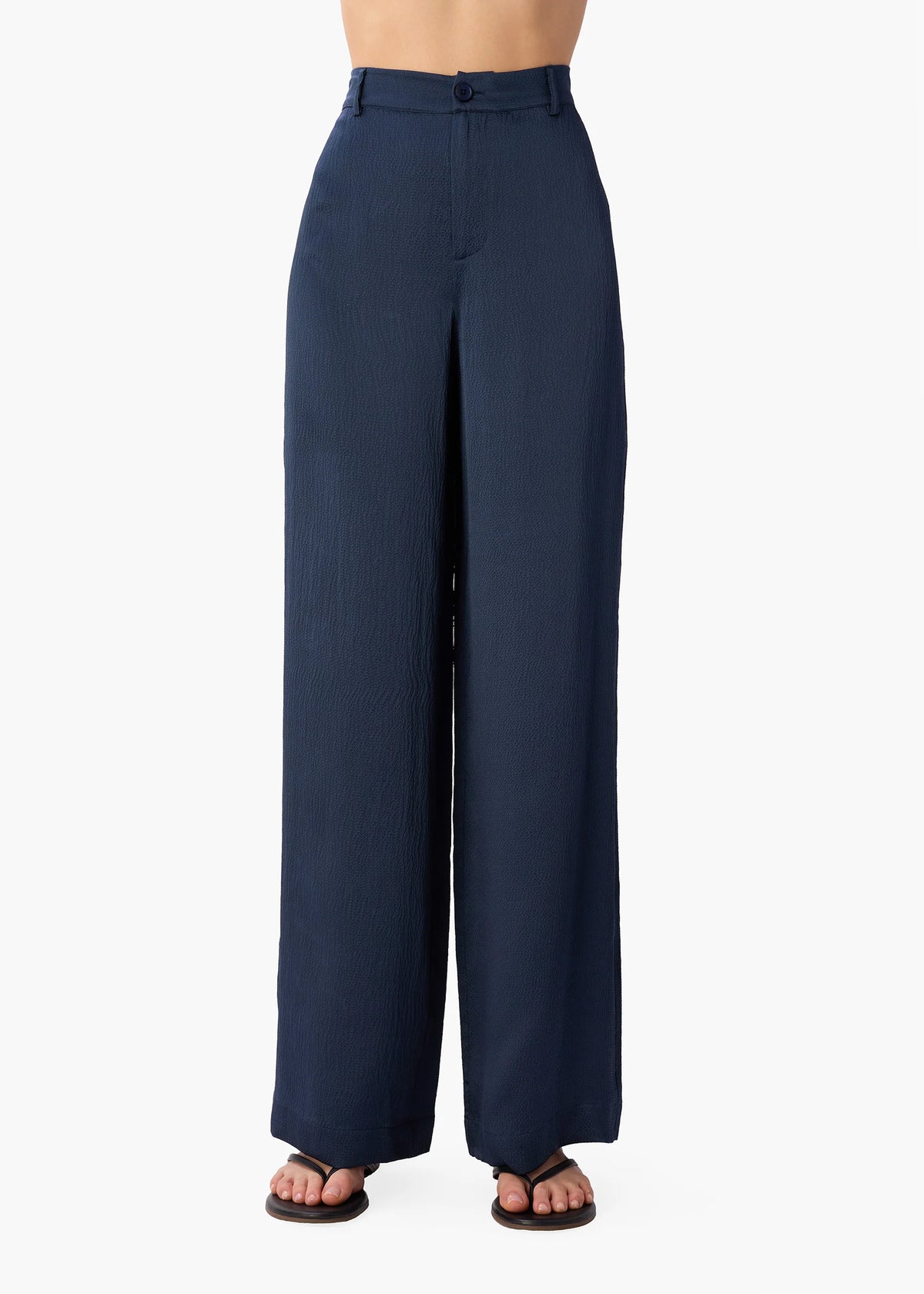 Kyley High Rise Hammered Silk Pant