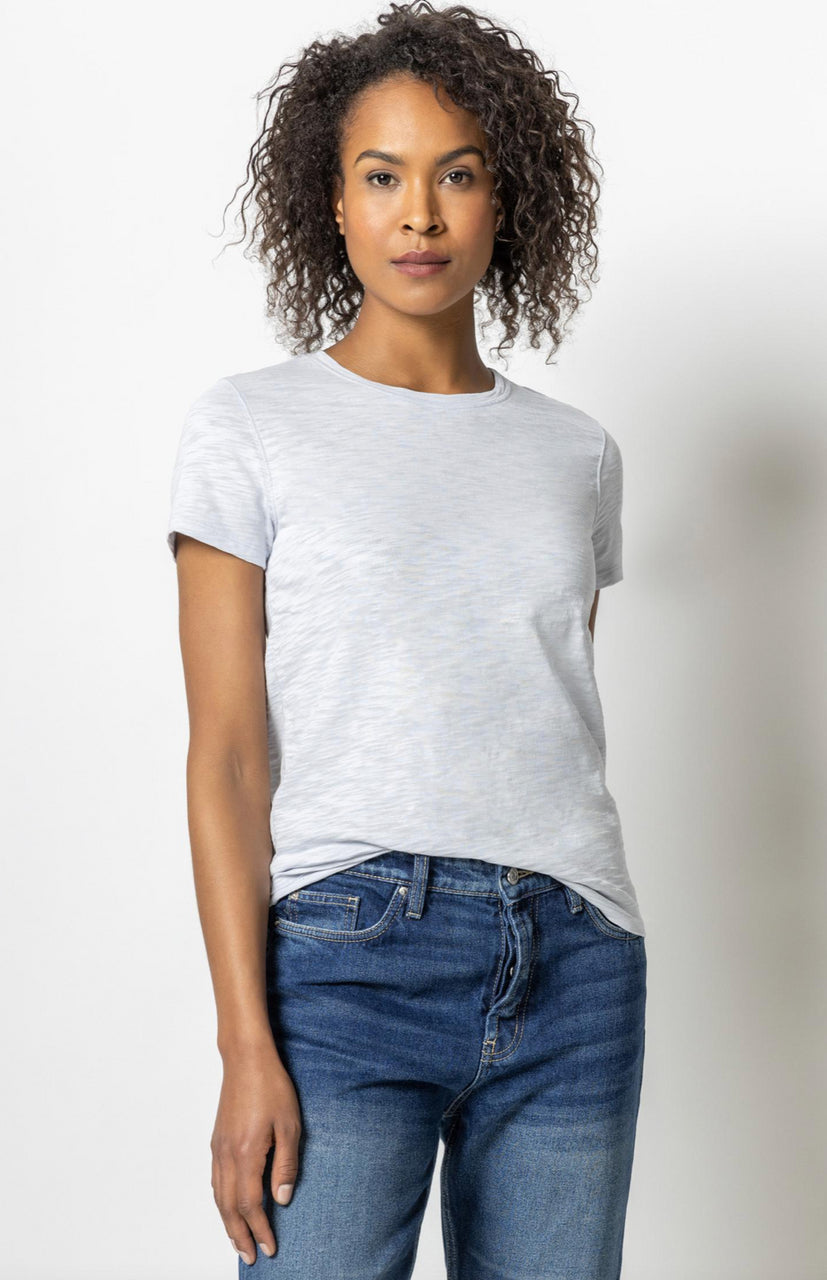Short Sleeve Back Seam Crewneck