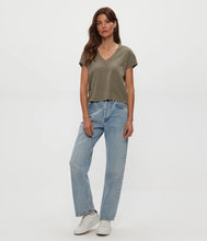 Load image into Gallery viewer, Harlan Cropped V-Neck Tee
