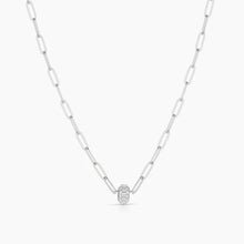 Load image into Gallery viewer, Astra Pavé Paperclip Necklace