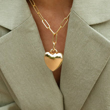 Load image into Gallery viewer, Aurelie Puffy Heart Clip Necklace