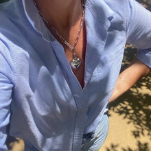 Load image into Gallery viewer, Aurelie Puffy Heart Clip Necklace