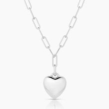 Load image into Gallery viewer, Aurelie Puffy Heart Clip Necklace