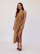 Load image into Gallery viewer, Sleeveless Belted Maxi Dress