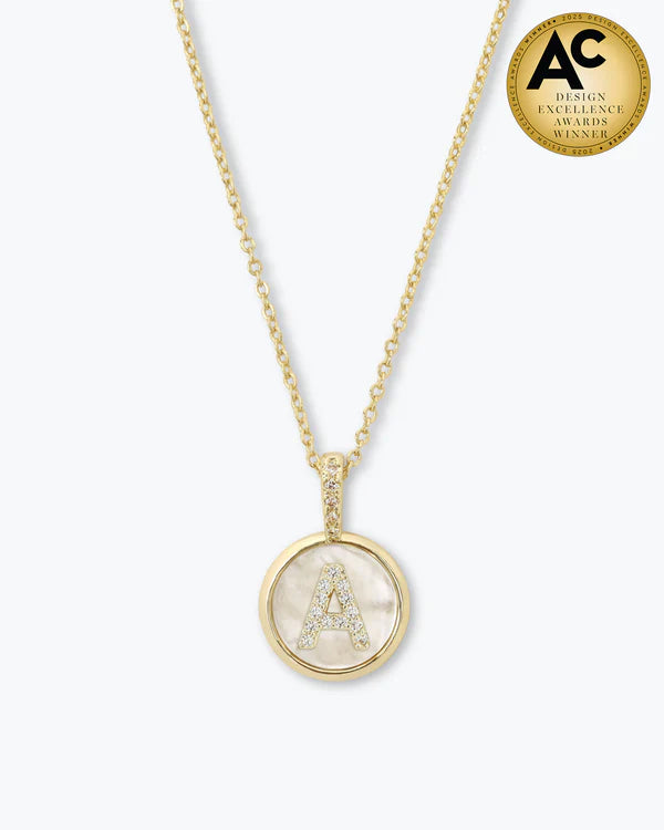 Baby Love Letters Medallion Necklace