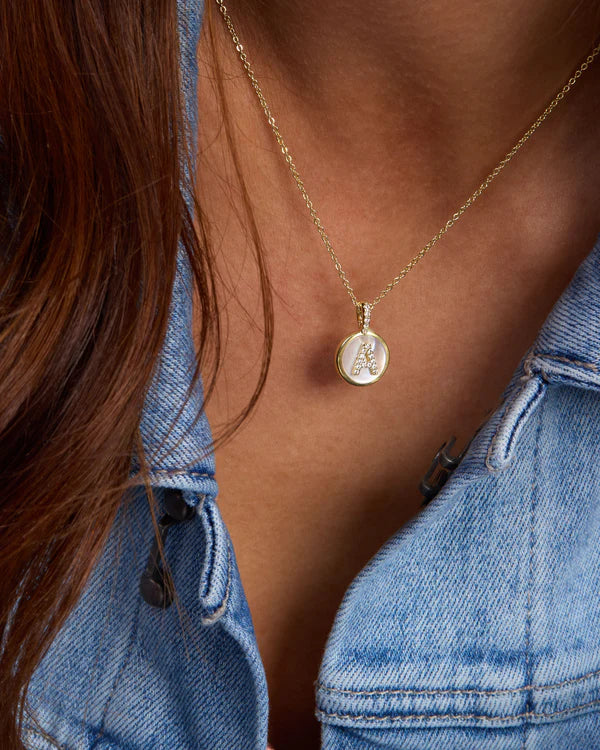 Baby Love Letters Medallion Necklace