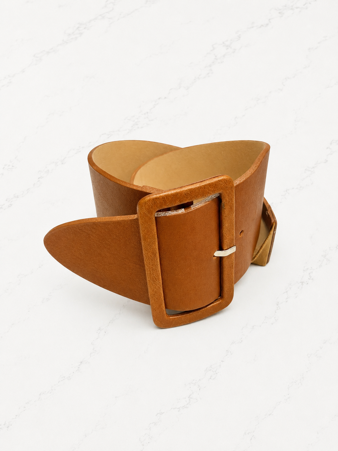 Leather Belt with Stretch Band