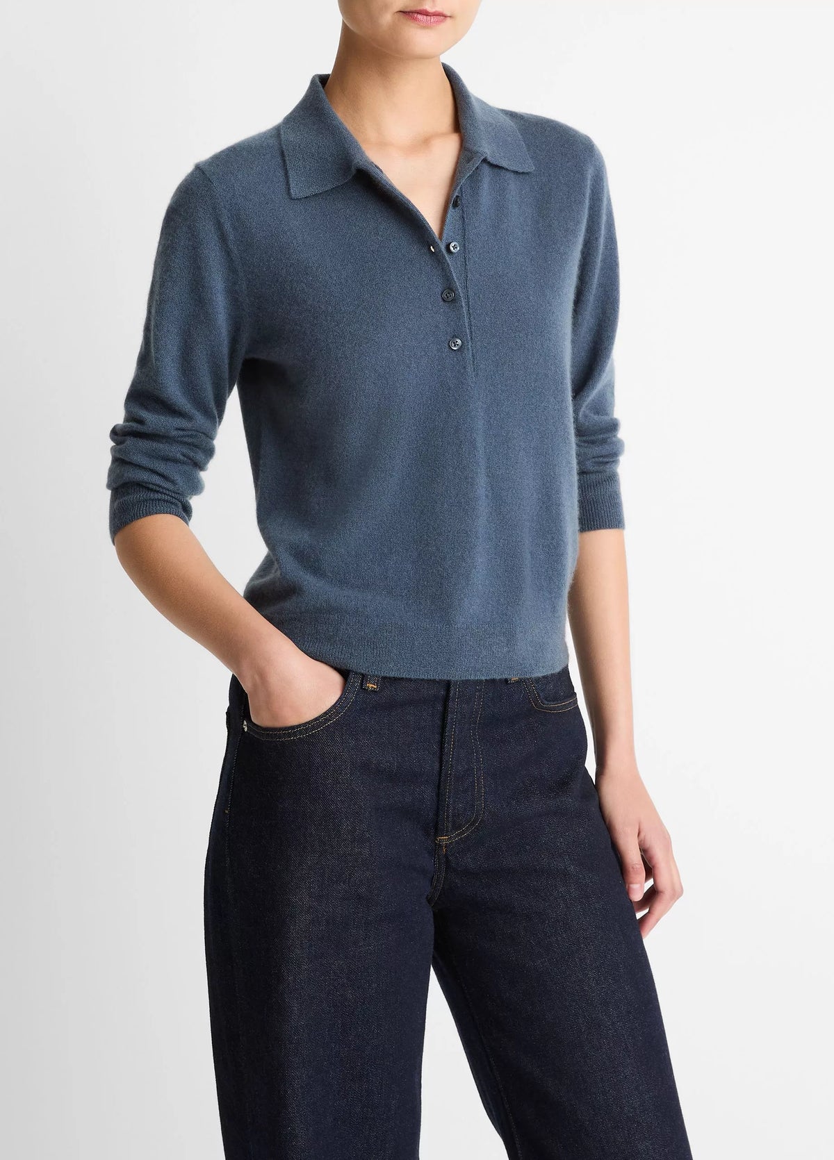 Cashmere Mulberry Silk Polo