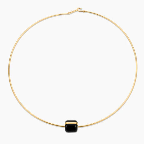 Celine Black Enamel Bead Charm