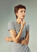 Load image into Gallery viewer, Checked Smocked T-Shirt