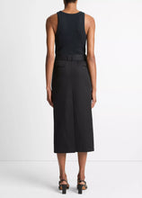 Load image into Gallery viewer, Faux Leather Trim Pencil Skirt