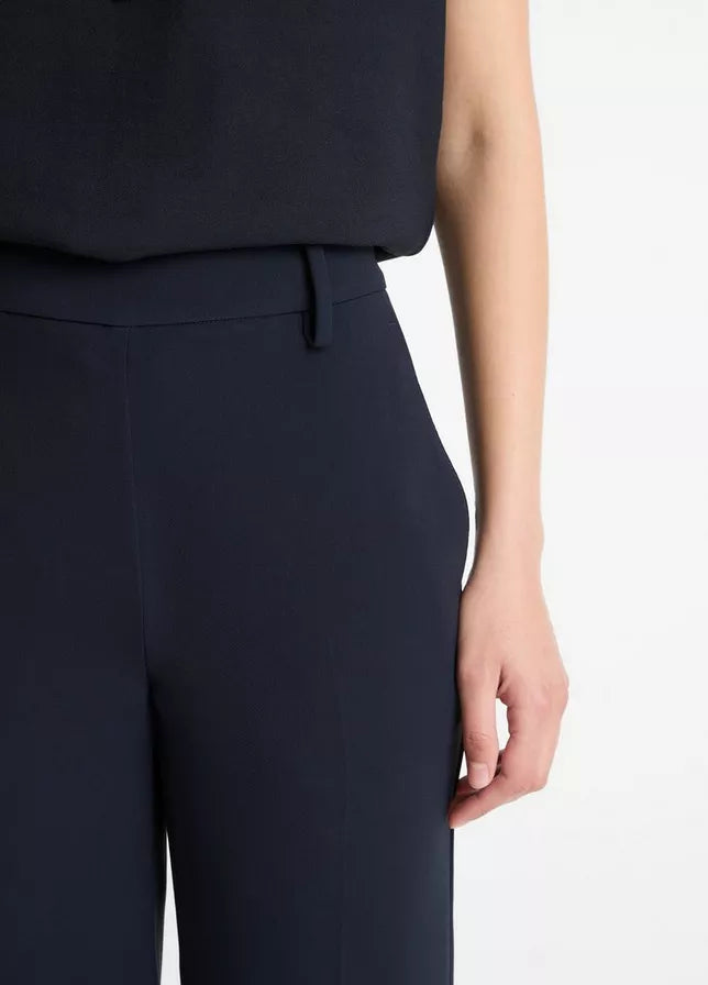 Crepe Tapered Pull-On Pant