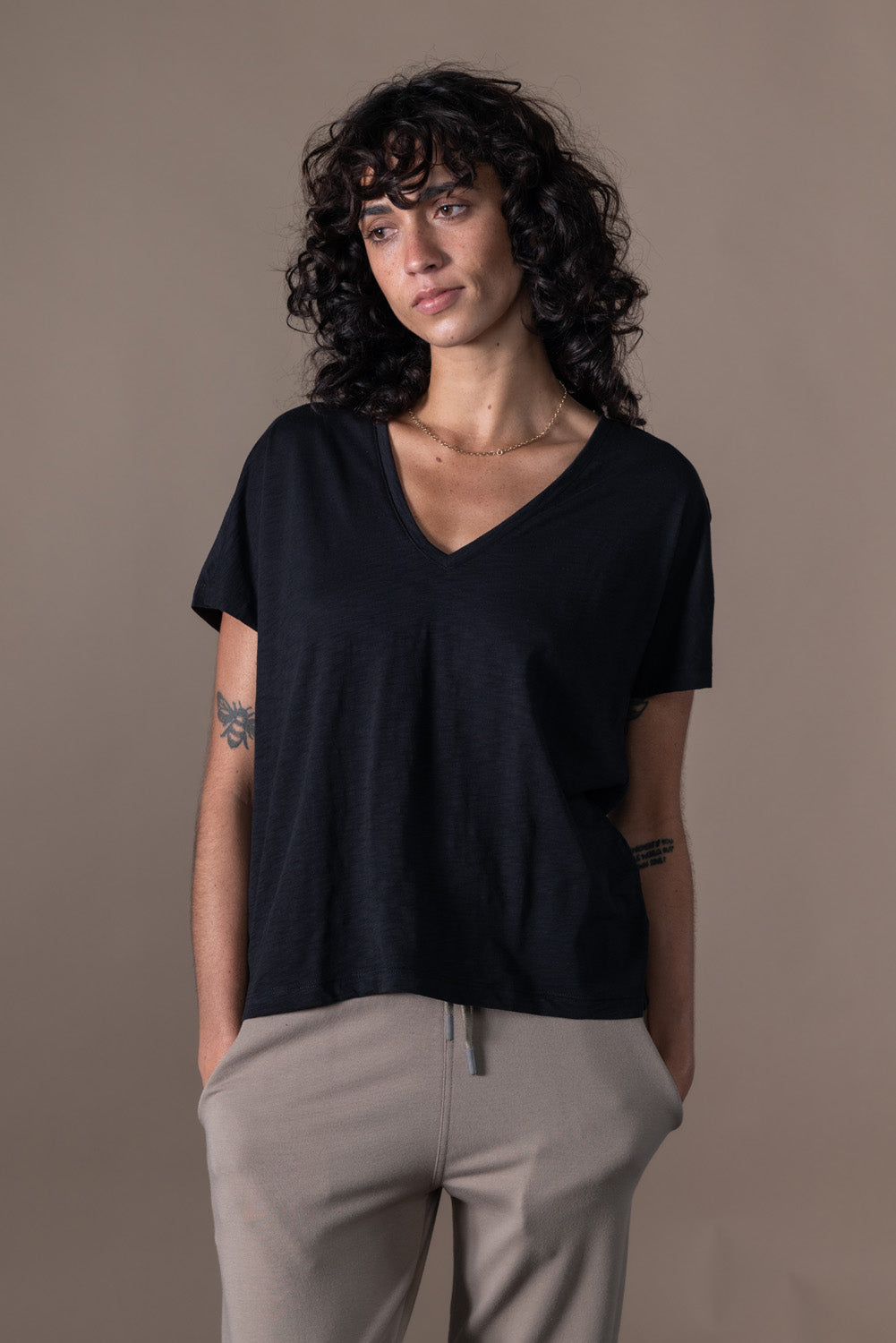 Esmee V-Neck Short Sleeve Top