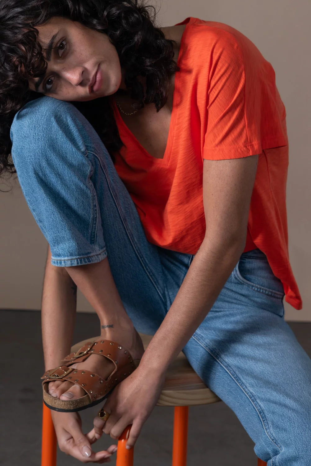 Esmee V-Neck Short Sleeve Top
