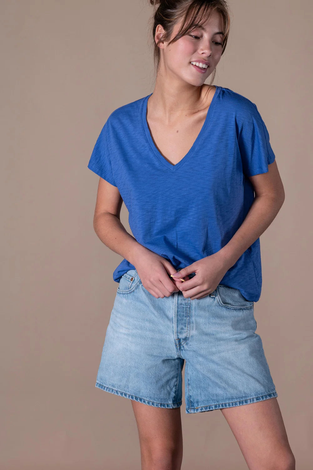 Esmee V-Neck Short Sleeve Top