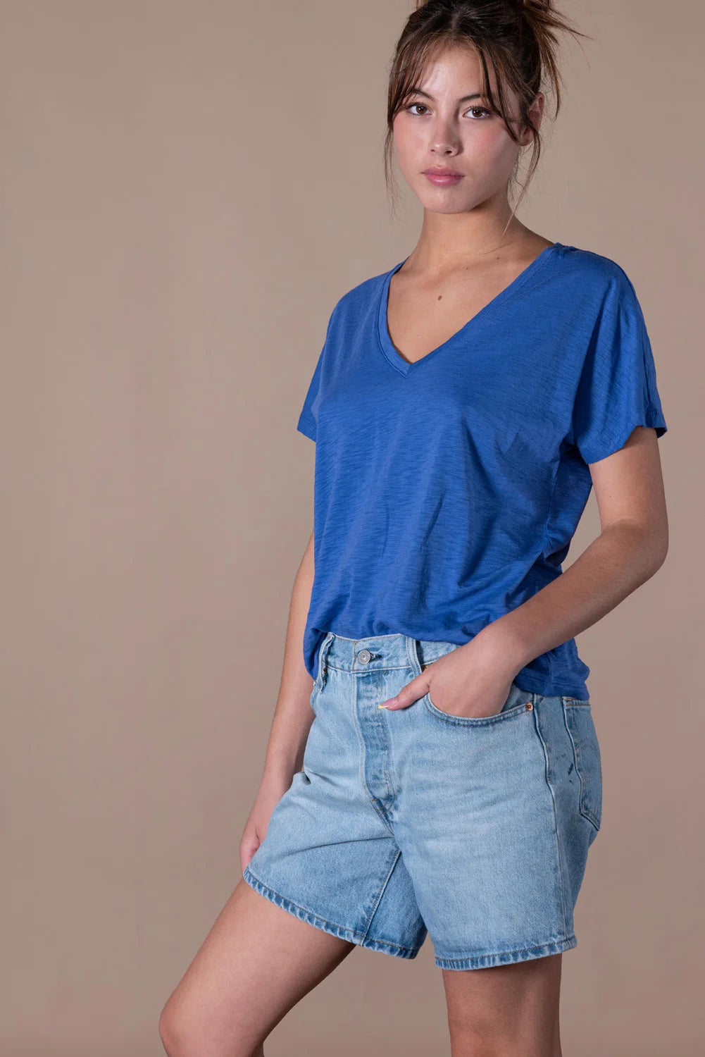 Esmee V-Neck Short Sleeve Top