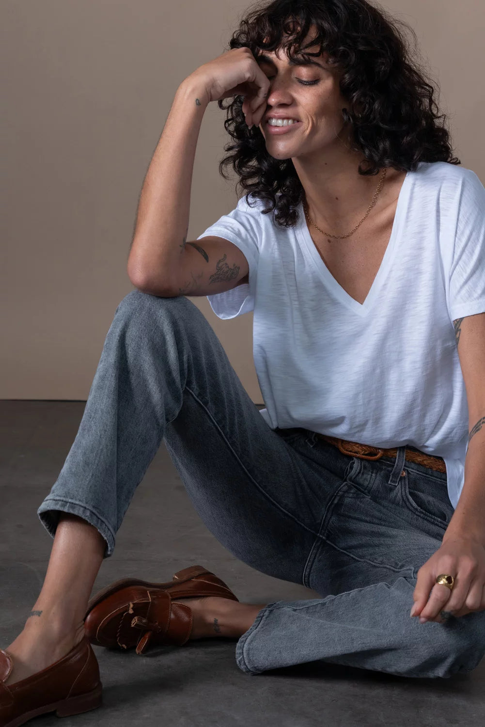 Esmee V-Neck Short Sleeve Top