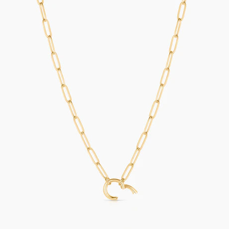 Finn Paperclip Charm Necklace