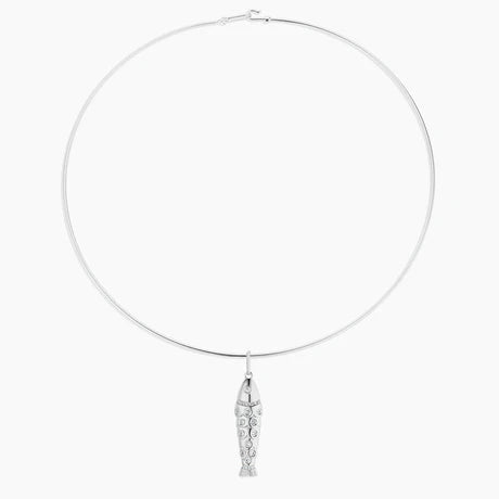 Goldie Pave Fish Charm