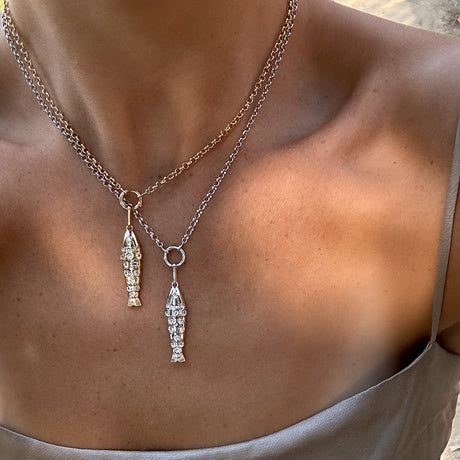 Goldie Pave Fish Charm