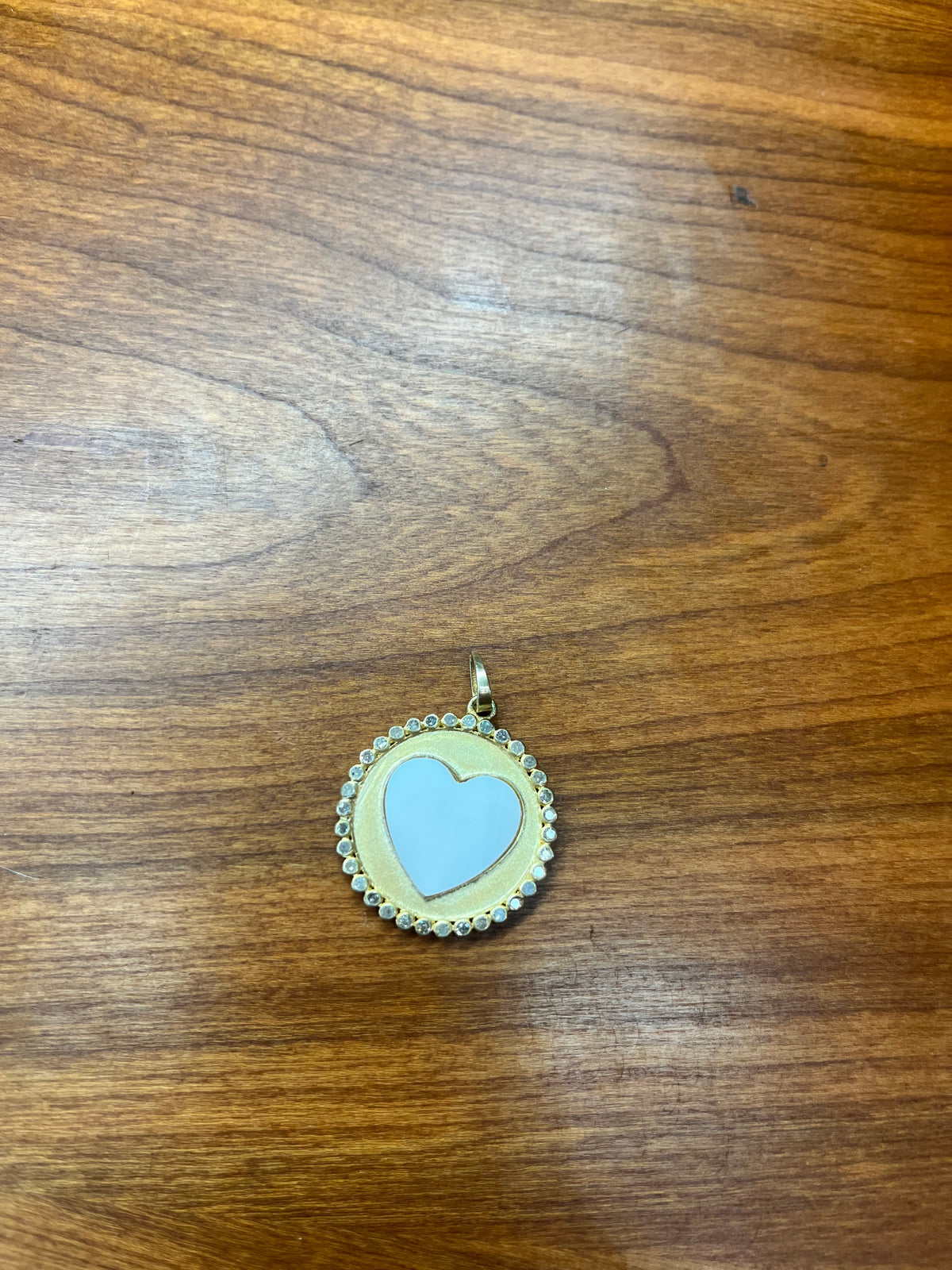 Mother of Pearl Heart Charm