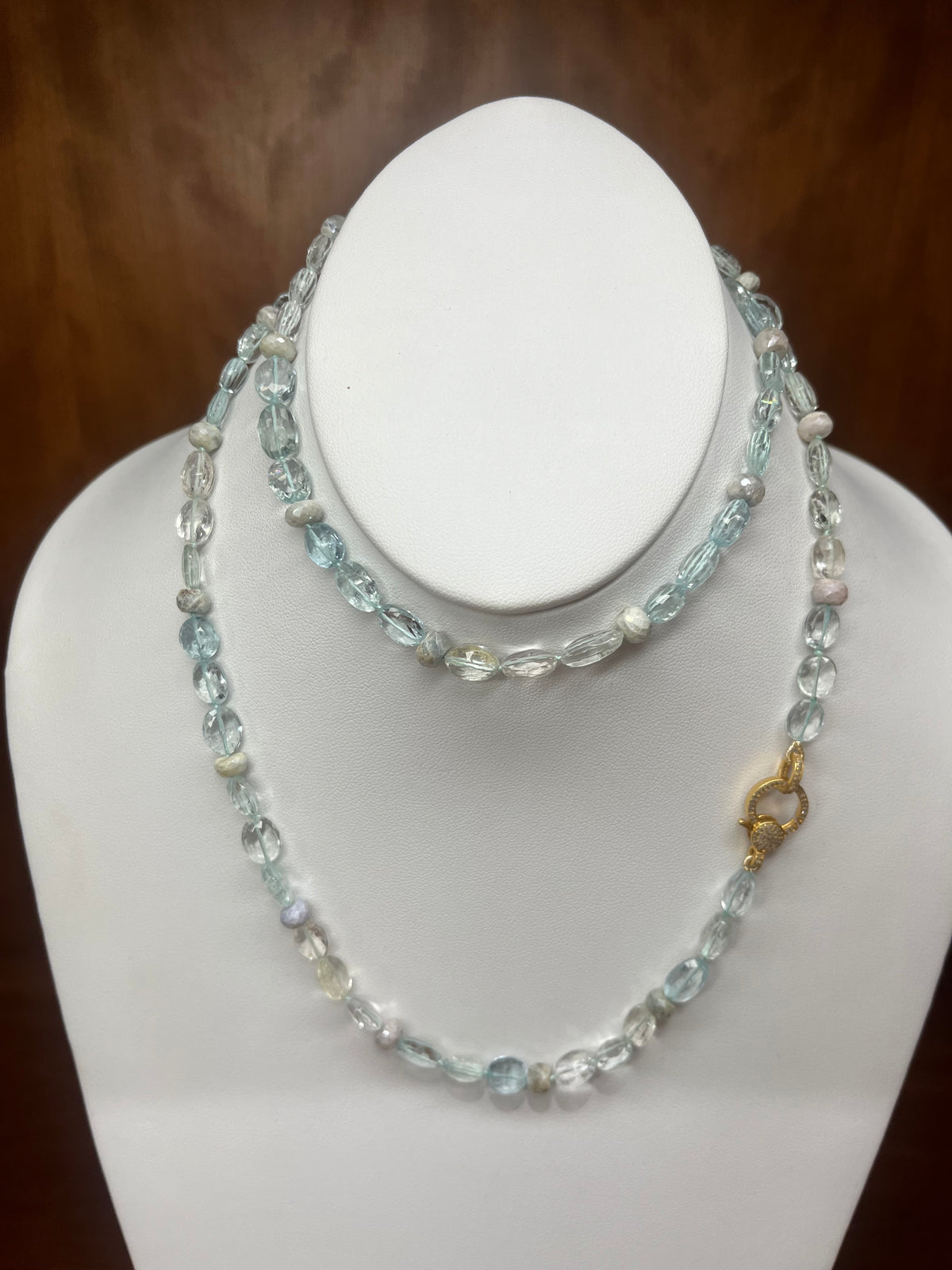 Blue Iris Long Necklace