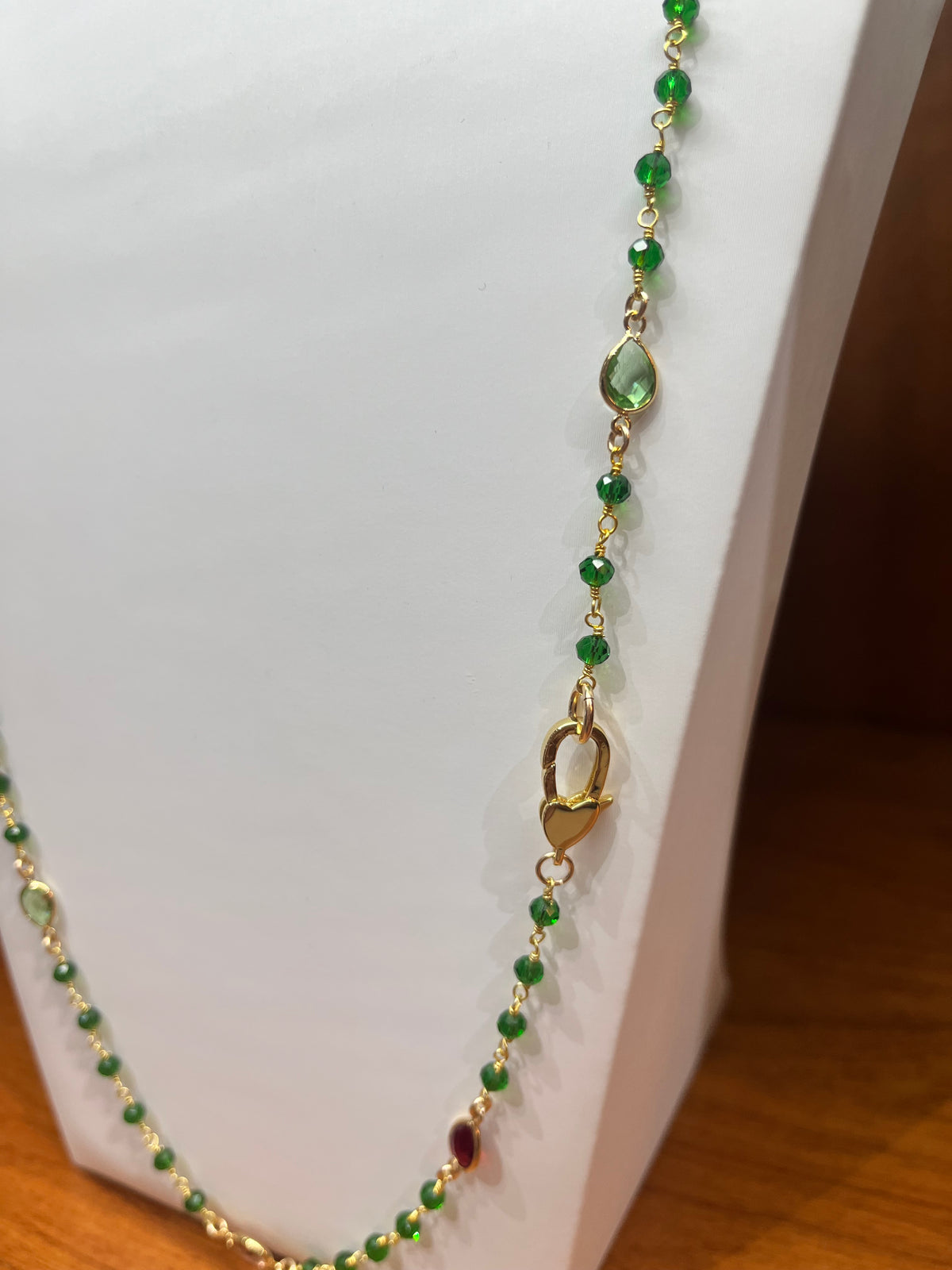 Green CZ GG Necklace