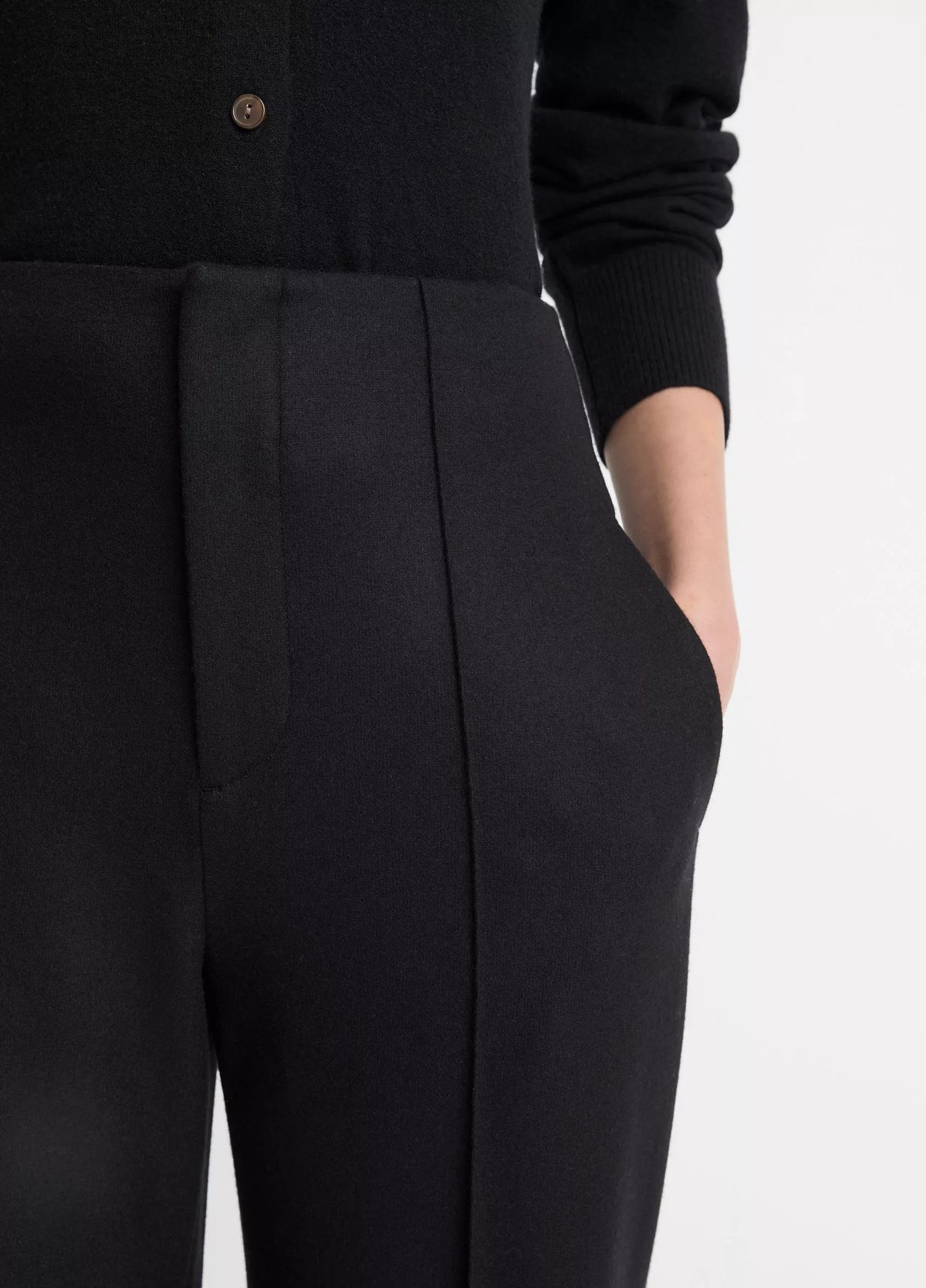 High Waist Tailored Carrot Trouser